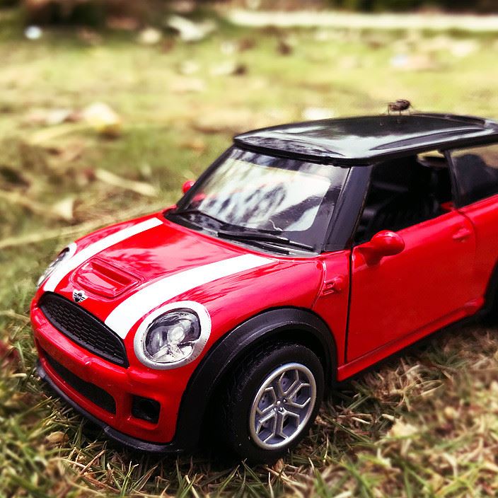 宝马mini迷你合金汽车模型保时捷回力金属车仿真儿童玩具车