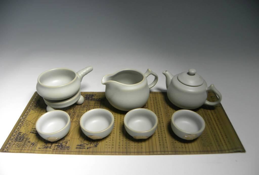 精品汝窯茶具 禮品瓷7頭汝窯茶具