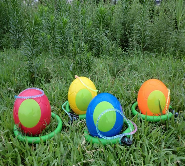 厂家直销幼儿园统一儿童跳跳球 单腿甩脚球 脚跳球玩具