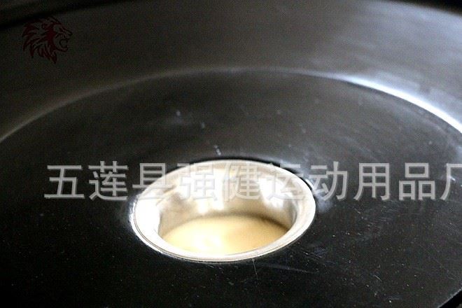 廠家黑膠包膠杠鈴片環(huán)保片5cm孔徑全膠杠鈴商用家用運(yùn)動器材