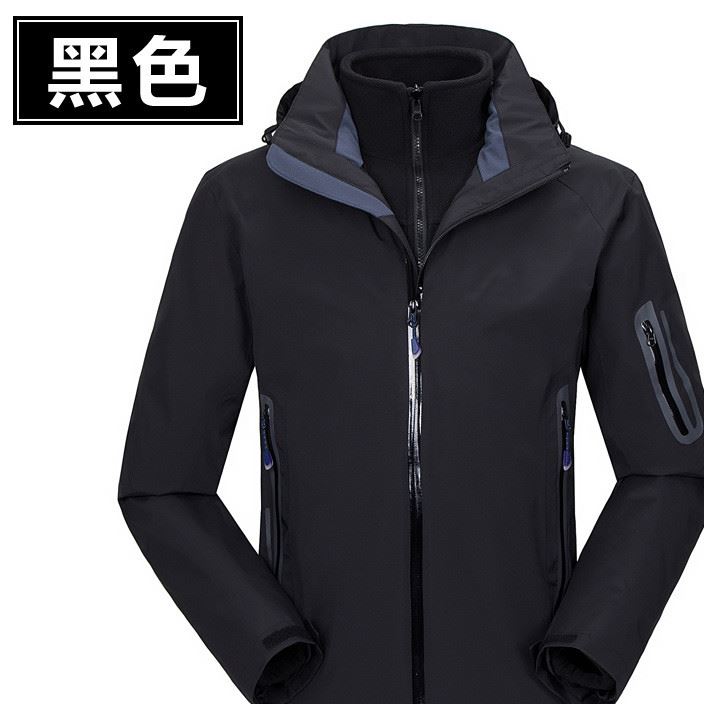 蘇菲特沖鋒衣抓絨兩件套防風(fēng)防水釣魚服 登山服 戶外服SF-1618