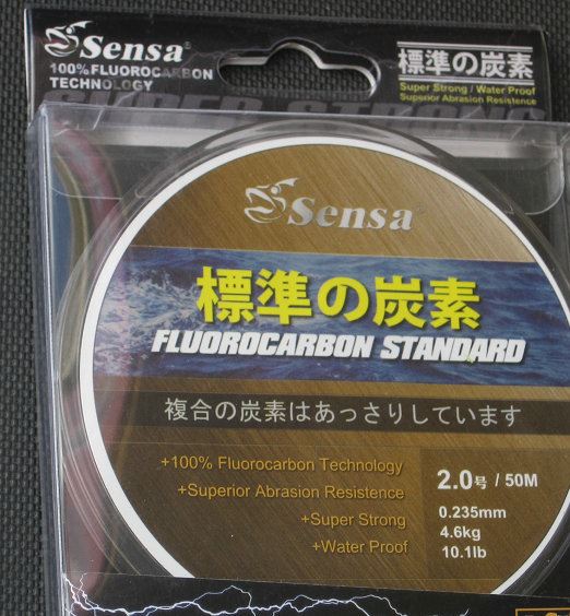 森薩1.0-4號50米無色磯釣碳素線 高耐磨 耐腐蝕 漁線 釣魚線