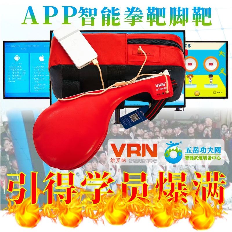 新一代智能雞腿靶智能APP腳靶拳靶智能武道館裝備 五岳功夫