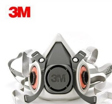 3M面具 3M6100半面罩防護(hù)面罩小號 防毒面具