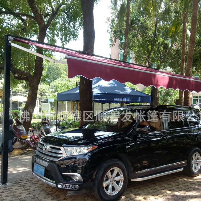 高端定制汽車遮陽(yáng)篷私家車活動(dòng)停車棚小車防曬防雨棚移動(dòng)停車庫(kù)