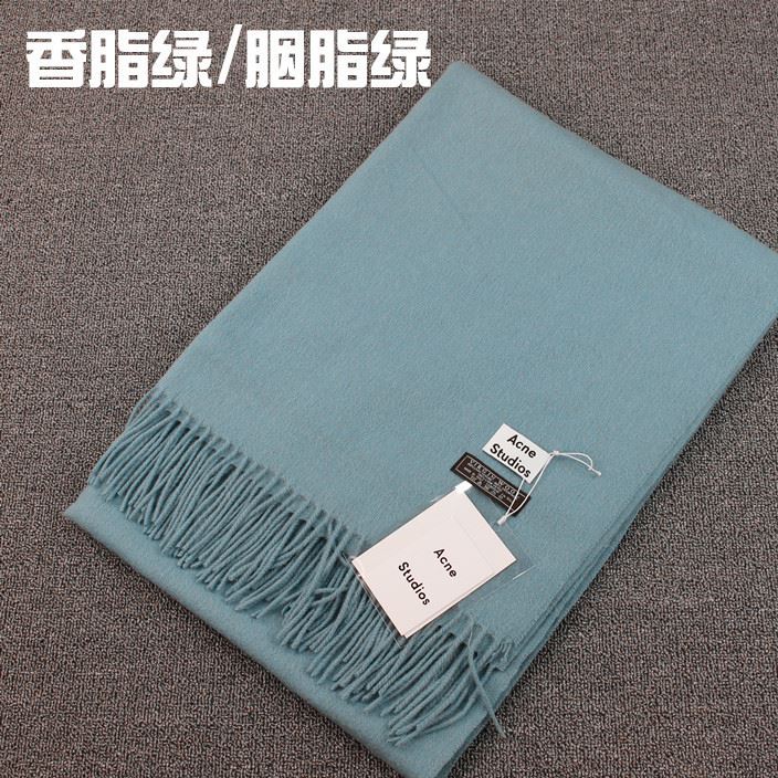 胭脂綠薔薇粉330克羊羔絨冬季保暖加厚圍巾男女流蘇羊毛披肩