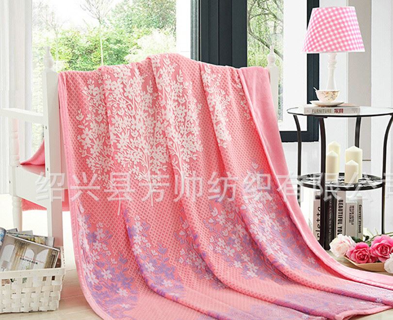 廠家直銷2016爆款3D爛花雕花云貂絨 水貂絨毯 法蘭絨毛毯