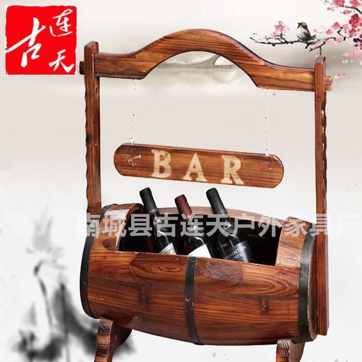 廠(chǎng)家直銷(xiāo) 碳化防腐處理冰桶  手提酒桶 酒吧酒店手提酒桶