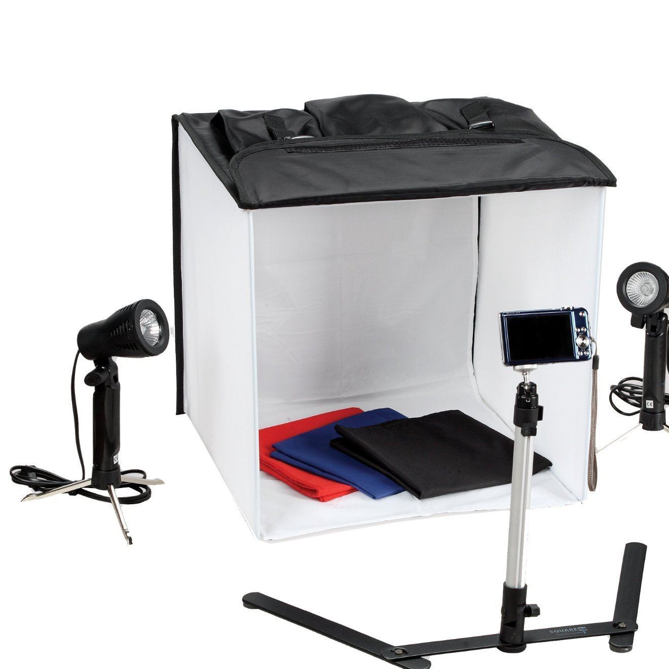 便攜式方棚柔光箱套裝40CM 植絨面料 雙層內(nèi)襯  出口 歐規(guī)插頭