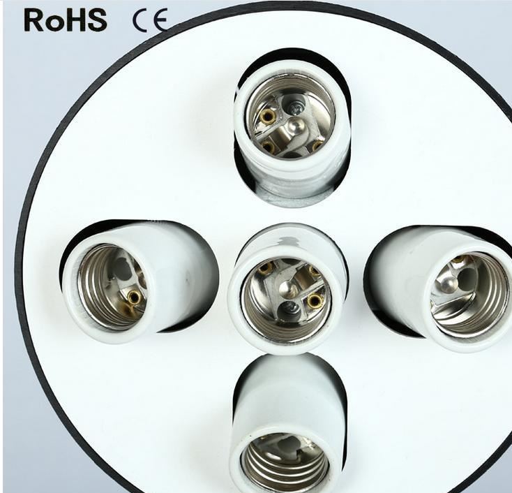 攝影5燈頭   陶瓷燈座   額外贈(zèng)送一個(gè)保險(xiǎn)絲   CE 