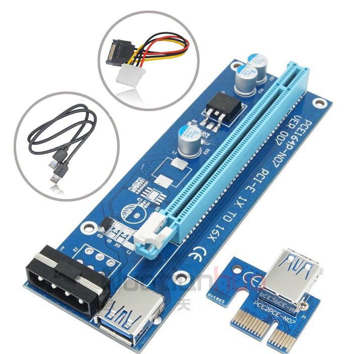 PCI-E 1X轉(zhuǎn)16X延長(zhǎng)線 PCIE USB3.0挖礦專用轉(zhuǎn)接卡 顯卡延長(zhǎng)轉(zhuǎn)接線