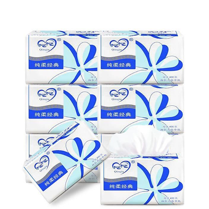廠家直銷 沁沁菊花綻放 混漿抽紙8連包 10提/件 100件起批