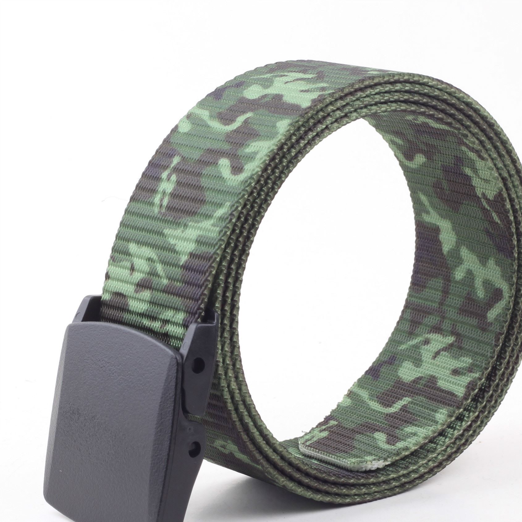 厂家直销pom扣头无金属过敏速干军迷轻便耐用休闲迷彩真尼龙腰带