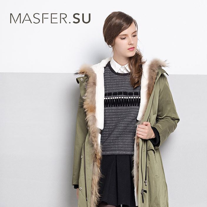 Masfer．SU瑪絲菲爾素品牌女裝冬季上新款中性帥氣印花棉衣外套