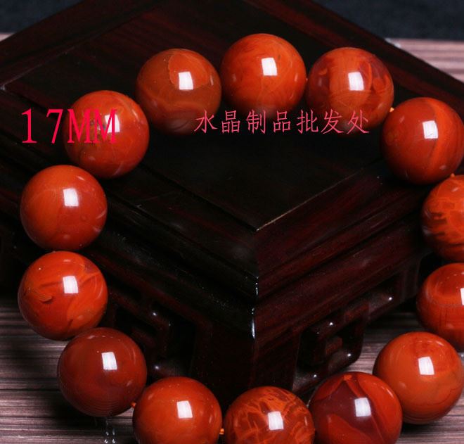 精品天然南紅瑪瑙手鏈?zhǔn)执?2-23MM 收藏品 一圖一物！