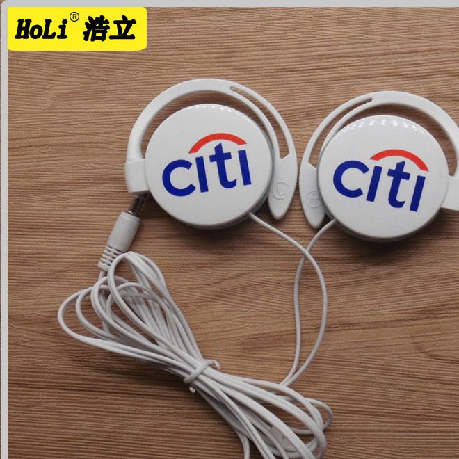 耳機工廠訂制入耳式塑膠禮品MP3廣告活動贈品防水耳掛耳機