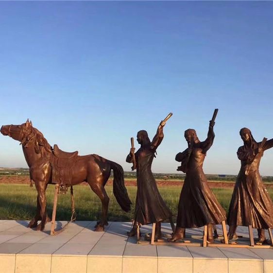 盛合雕加工銅像 銅雕塑 銅雕像廠家，銅雕塑廠家