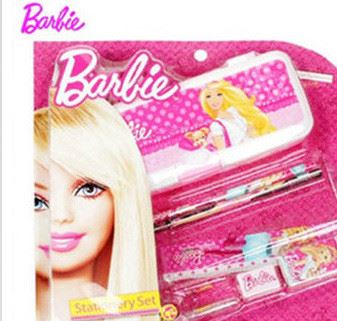 專柜 Barbie芭比文具套裝 小學(xué)生學(xué)習(xí)用品 文具禮盒 BA1302