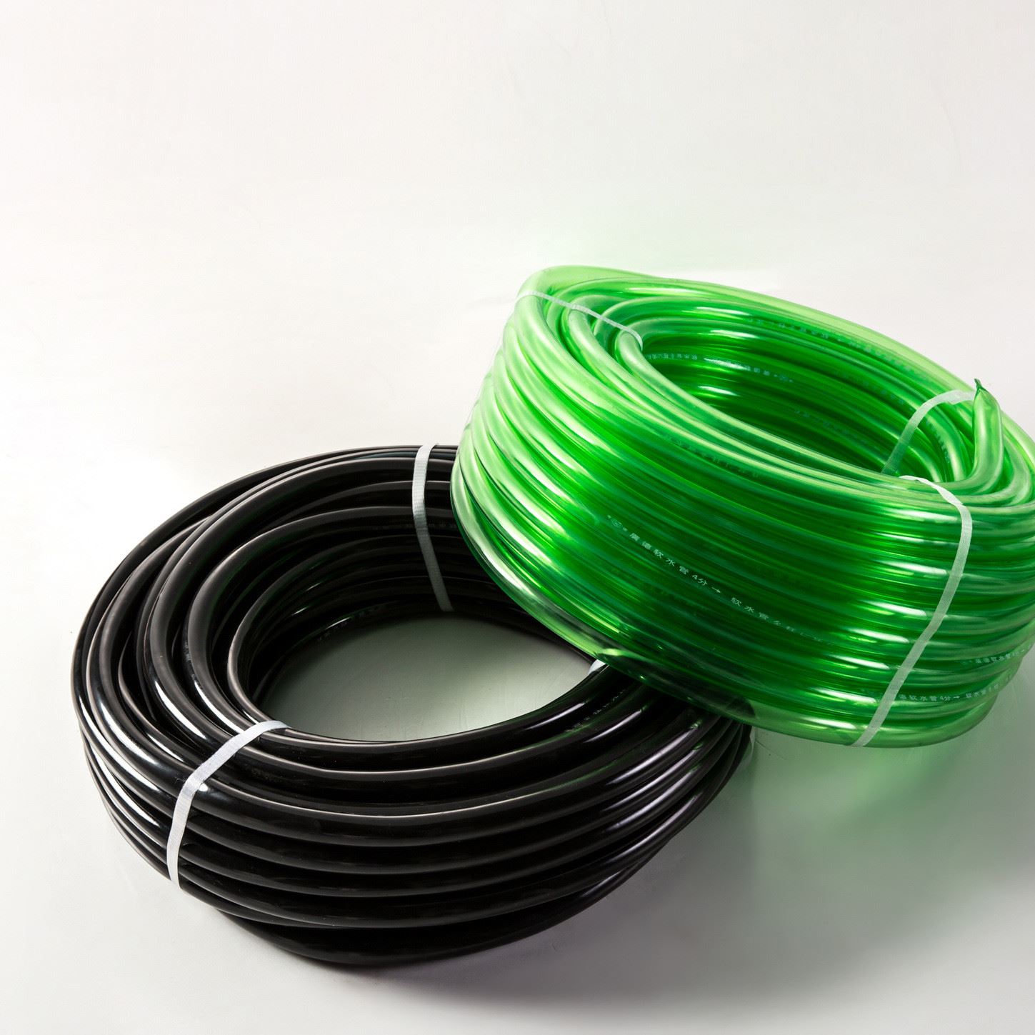 厂家直销行丰牌绿色水管抗老化无味环保防硬耐寒pvc绿色软管