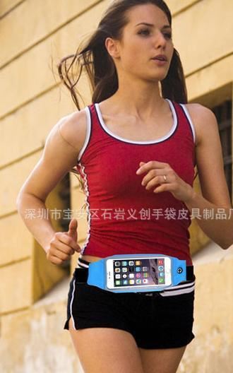 新款視窗可觸屏iphone6plus戶外運動腰包防水觸摸腰包廠家批發(fā)