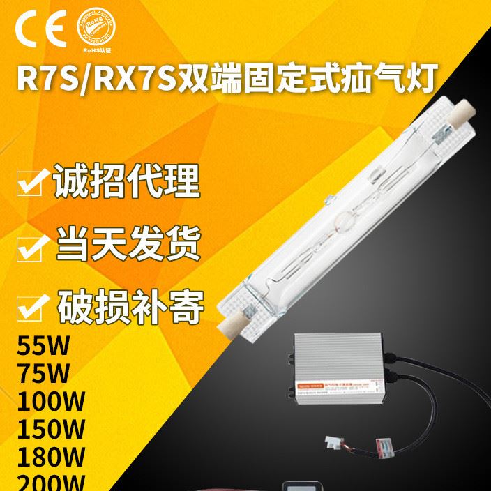 R7S/RX7S雙端固定式氙氣燈 投光燈套裝 高亮度民用氙氣燈誠(chéng)招代理