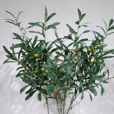 家居橄榄叶仿真植物批发植物墙用品 仿真花厂家 插花套装