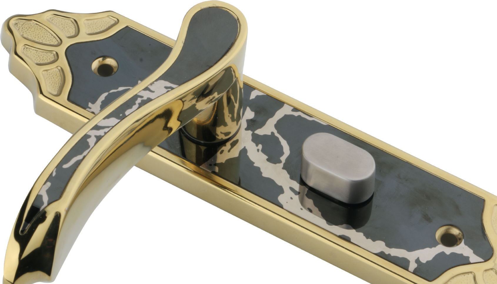 供应304不锈钢房门锁彩色钢木门锁 金色静音锁体单舌锁