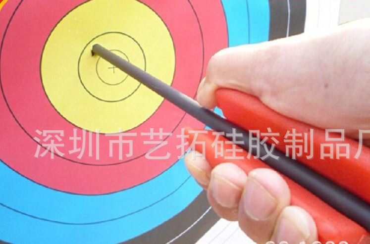 厂家直销 射击用品 配件 户外器材 黑色硅胶拔箭器 拔箭套