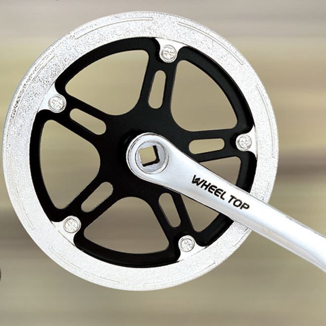 WHEEL TOP 城市車牙盤曲柄單片 自行車零配件 輪峰新品44齒