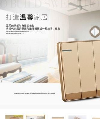 西門子墻壁開關插座面板 86型Q5香檳金插座三孔16A空調(diào)專用插座