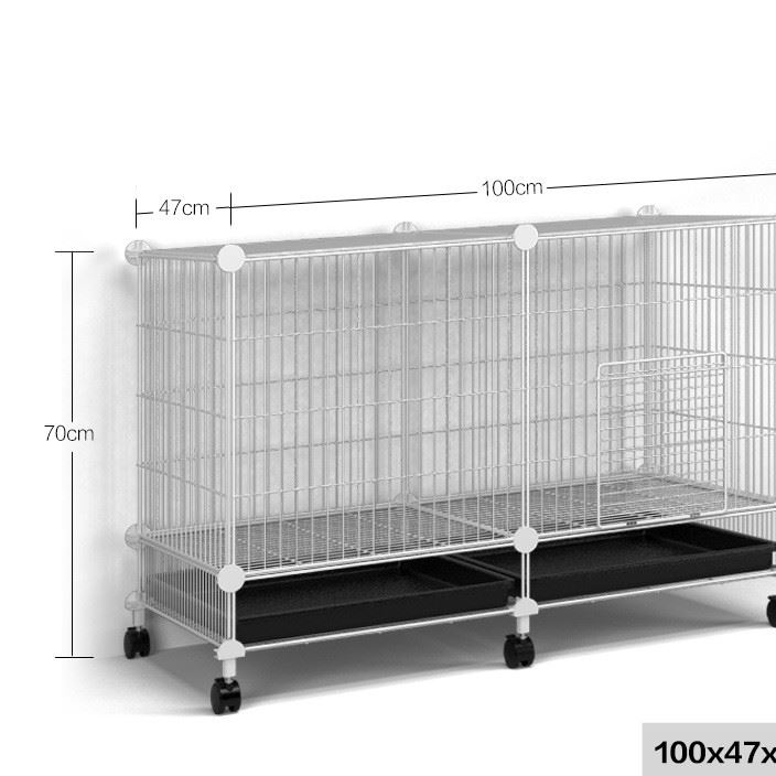 四眼猴寵物圍欄籠多格貓籠方便清潔可拆裝鐵絲網狗籠寵物籠