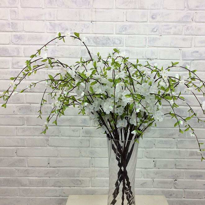 廠家仿真櫻花 仿真花人造花工藝擺件客廳絹花裝飾直銷批發(fā)