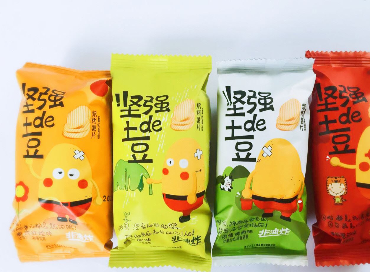 小子堅強的土豆非油炸薯片學生小孩休閑食品5斤裝