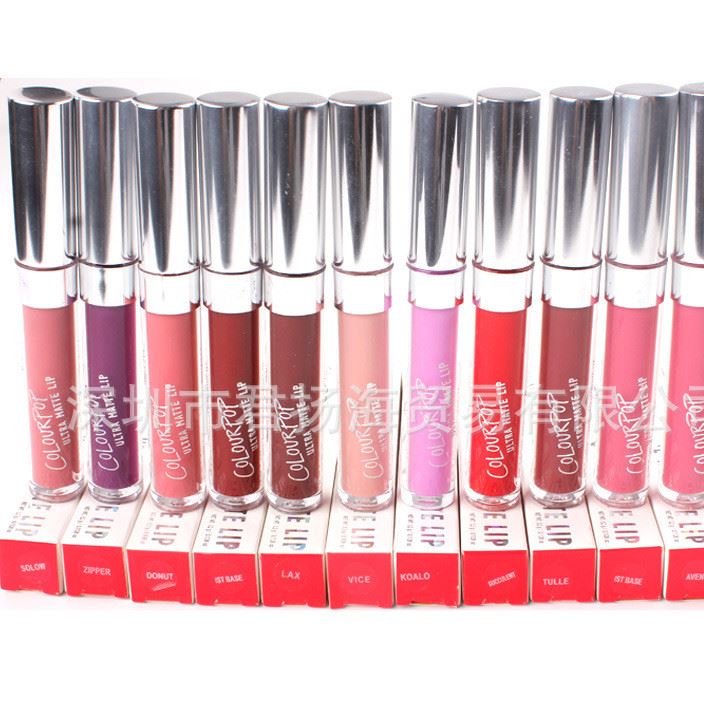 歐美新款Colour Pop Ultra Matte 超啞光液體唇膏唇彩12色外貿