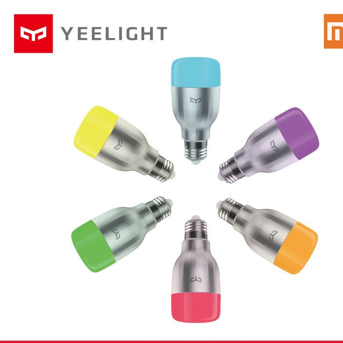 Yeelight小米智能燈泡 E27螺口WIFI無線手機遙控LED臺燈彩色燈