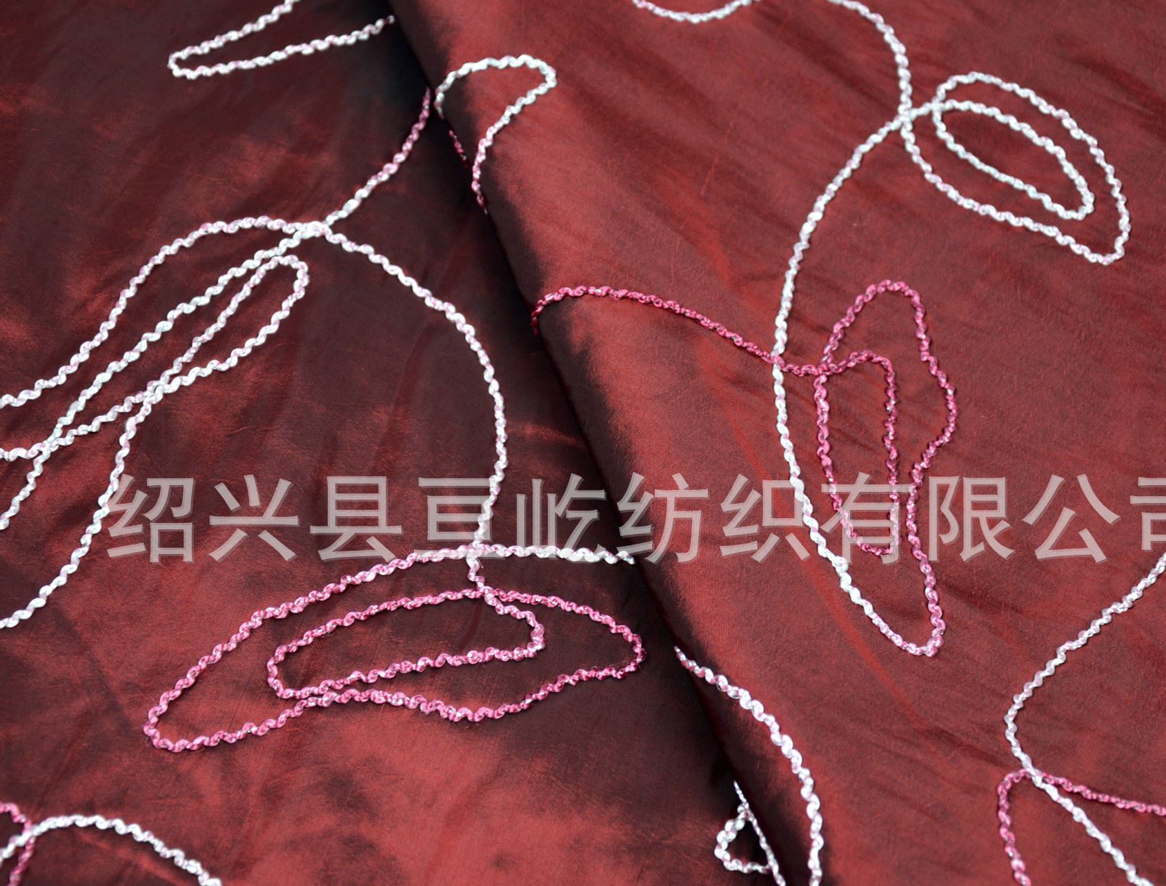 現貨供應 錦滌紡/陽離力服裝面料/雪紡/新娘裝  繡花面料