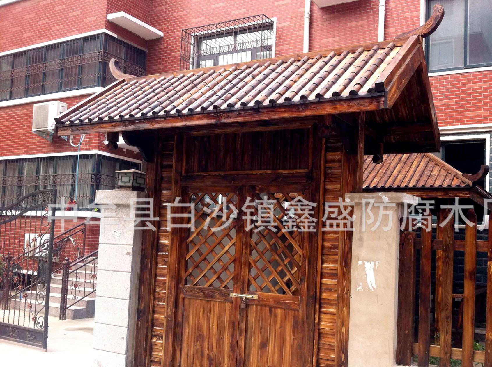 河南 鄭州 廠家 景觀  門樓  門頭 木結構維護保養