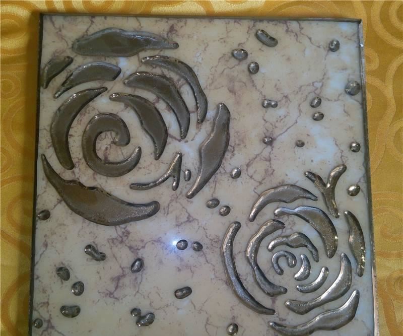 地砖金玫瑰汗蒸房金玫瑰图案地砖