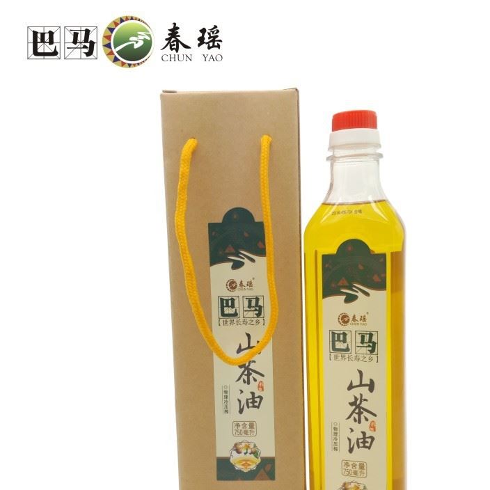 巴馬春瑤山茶油物理冷壓榨農(nóng)家茶籽油老茶子油高山茶樹油750ml