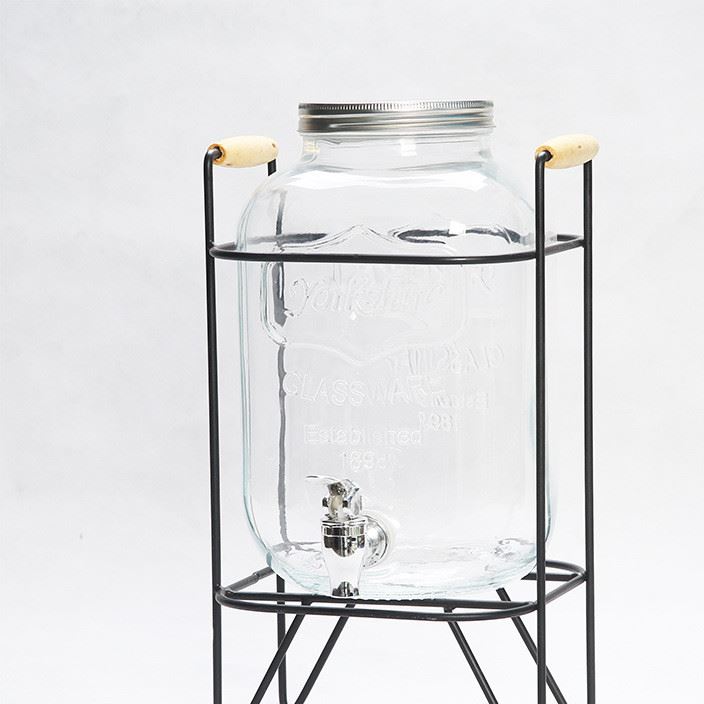 帶龍頭泡酒瓶梅酒瓶酵素瓶 無鉛玻璃家用果汁罐 密封罐藥酒瓶