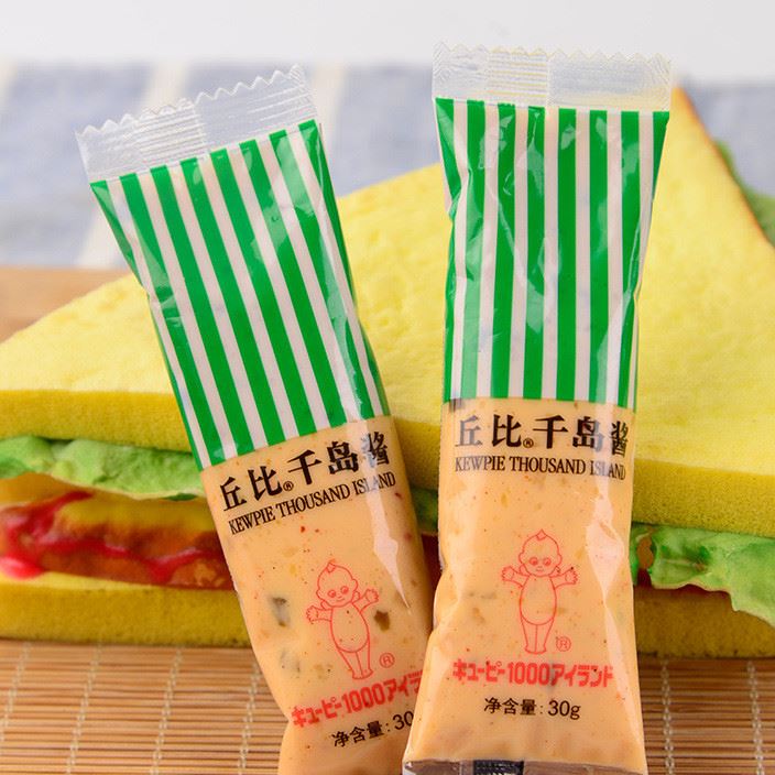 廠家直銷丘比千島醬 香甜口味壽司食材水果蔬菜沙拉醬料30g/袋