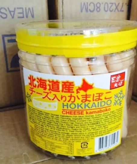 日本 EDO巨浪北海道芝士鱈魚(yú)奶酪魚(yú)腸 50支750克8桶