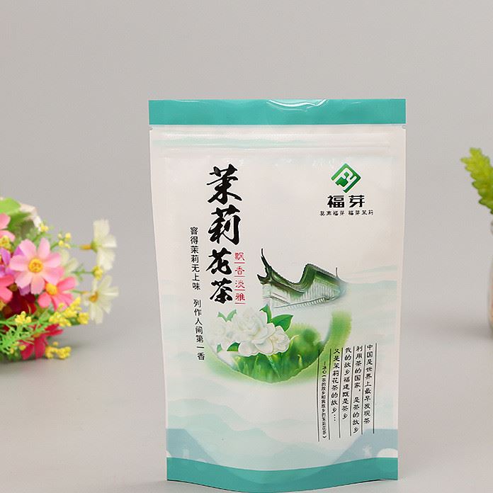 廠家直銷茶葉干果pe包裝袋 開窗自封自立塑料食品包裝袋