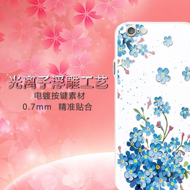 二合一電鍍按鍵彩繪手機殼i6S/Plus/5se TPU+PC軟殼工廠直銷