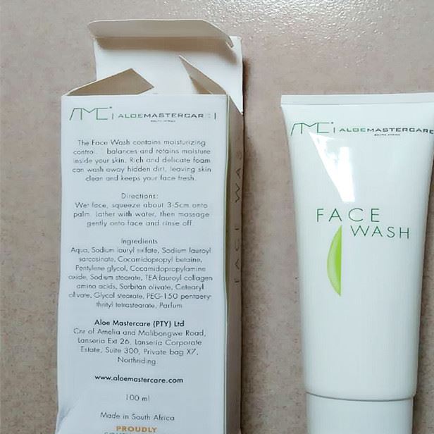 蘆薈水嫩洗面膏潔面乳去除污垢  南非原裝 aloe mastercare 