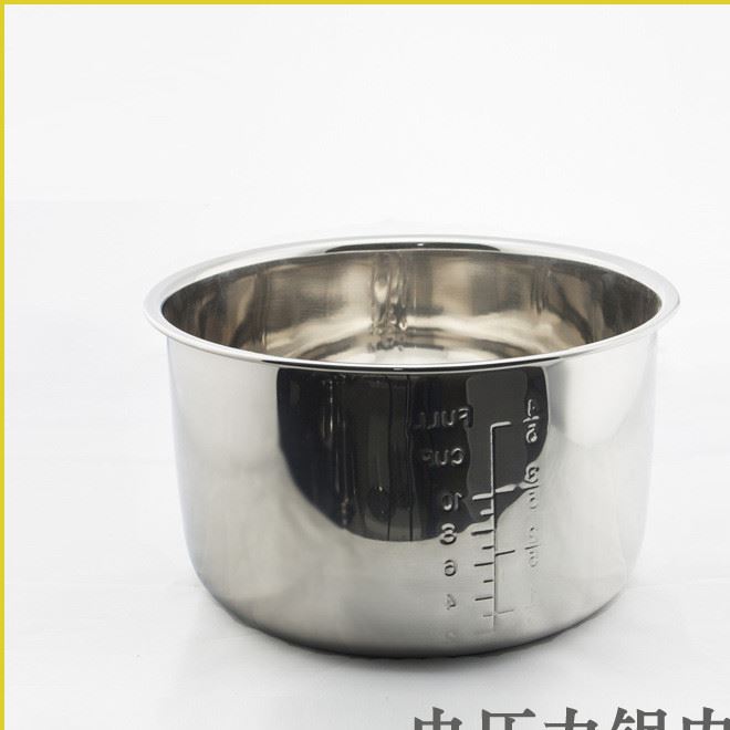 廠家直銷 復底/單底電壓力鍋內膽 不銹鋼內膽 電壓力鍋配件5L 6L