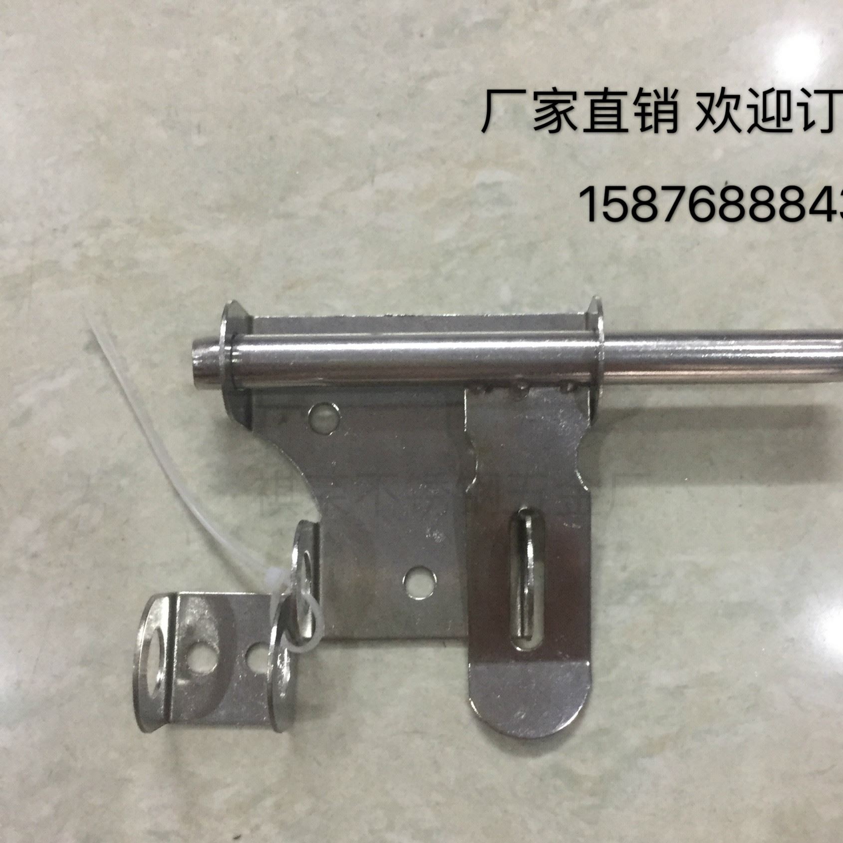 不銹鋼小鎖牌  帶鎖扣左右插銷 門鎖門鼻門牛門栓門閂門插銷