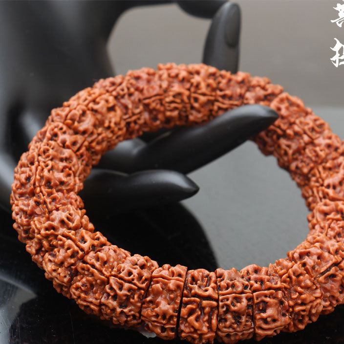 天然尼泊尔金刚伏魔圈打磨切片大金刚扇面单圈手串保平安手链