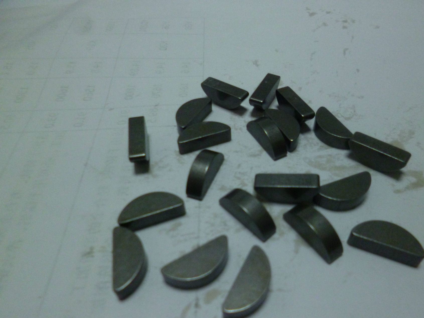 国标非标半圆键银色半圆键不锈钢半圆键304半圆键