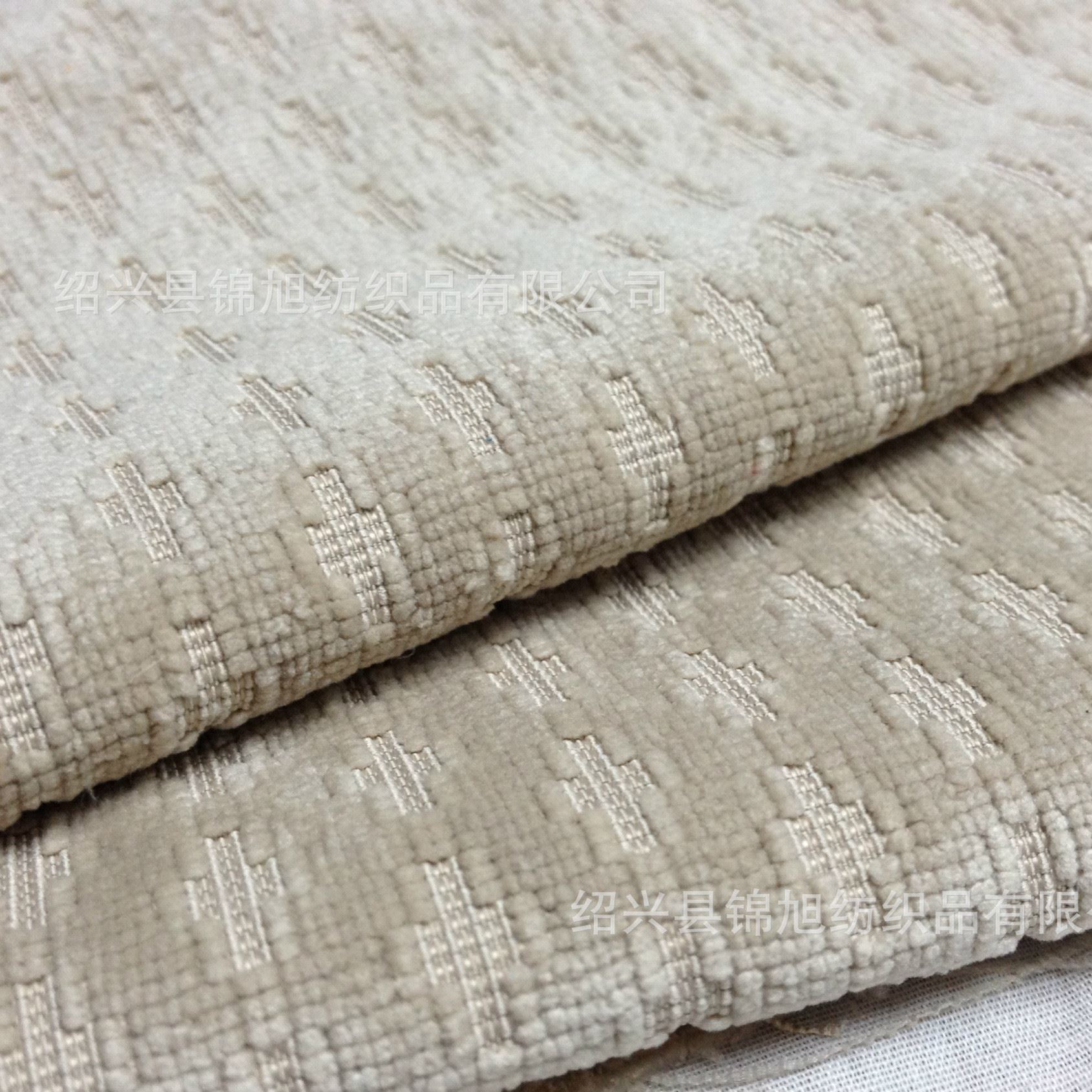 21條十字格提花錦滌仿平絨 沙發(fā)靠墊布 環(huán)保染色 工廠直銷